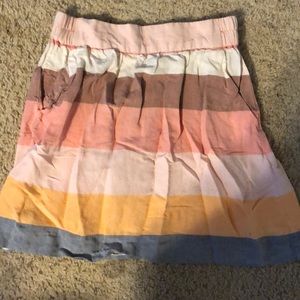 Striped skirt-Loft